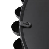 Round Iron Framed Wall Decor Mirror, Black
